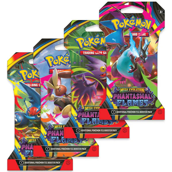 Pokémon TCG: Mega Evolution: Phantasmal Flames - Sleeved Booster Pack