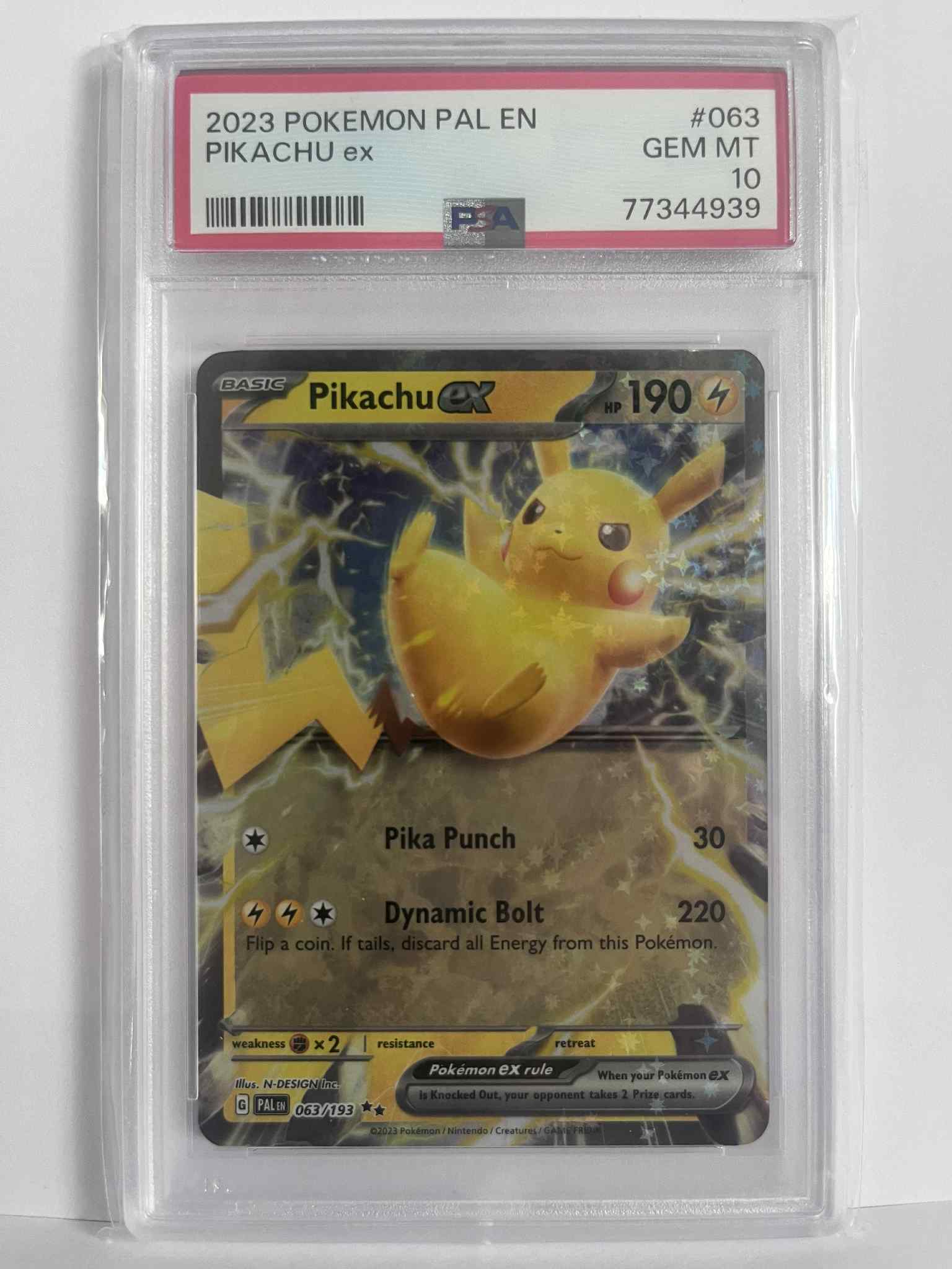 Pikachu EX - 2023 Paldea Evolved PSA 10