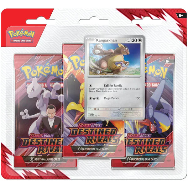 Pokémon TCG: Scarlet & Violet: Destined Rivals - 3-pack blister pack