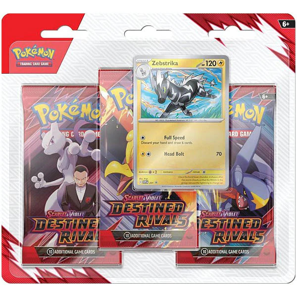 Pokémon TCG: Scarlet & Violet: Destined Rivals - 3-pack blister pack