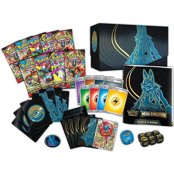 Pokémon TCG: Mega Evolution Base (Lucario) - Elite Trainer Box