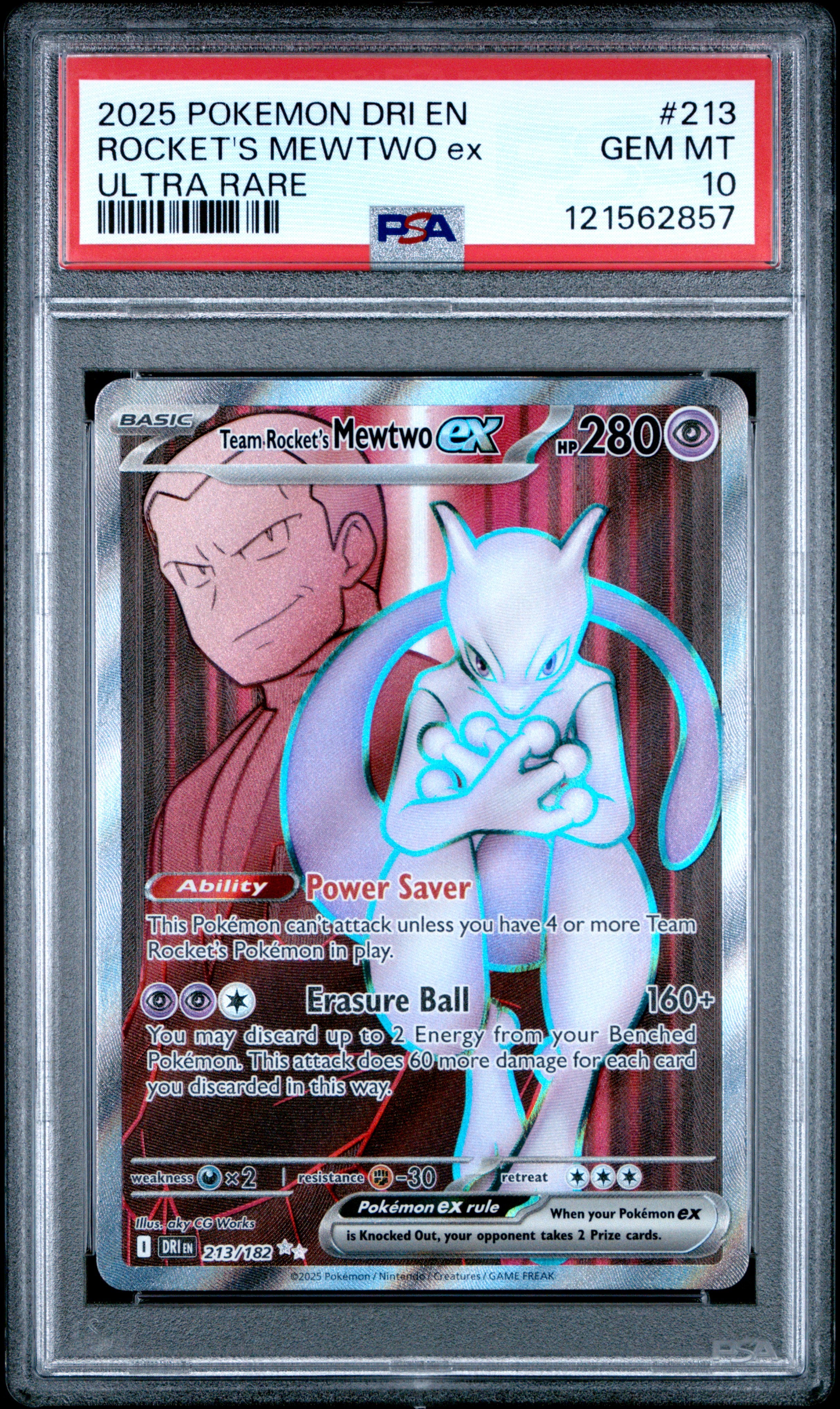 Pokémon TCG: Rocket's Mewtwo #213 PSA 10