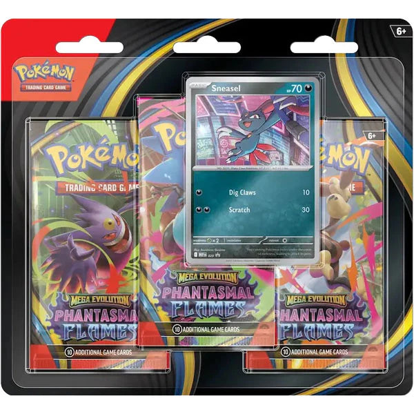 Pokémon TCG: Mega Evolution: Phantasmal Flames - 3-Pack Blister