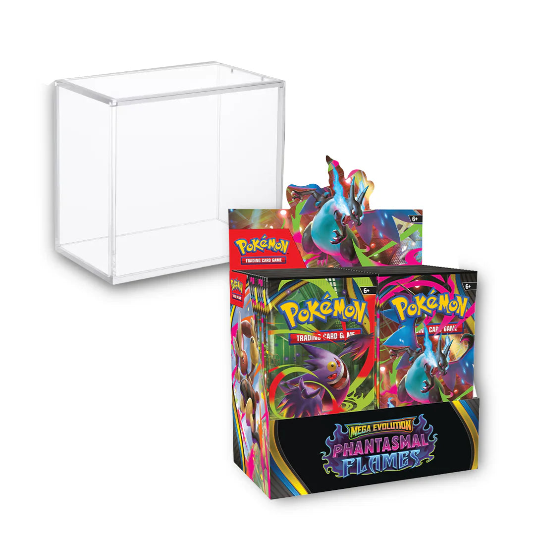 Pokémon TCG: Mega Evolution: Phantasmal Flames - Booster Box + Acrylic Case Bundle