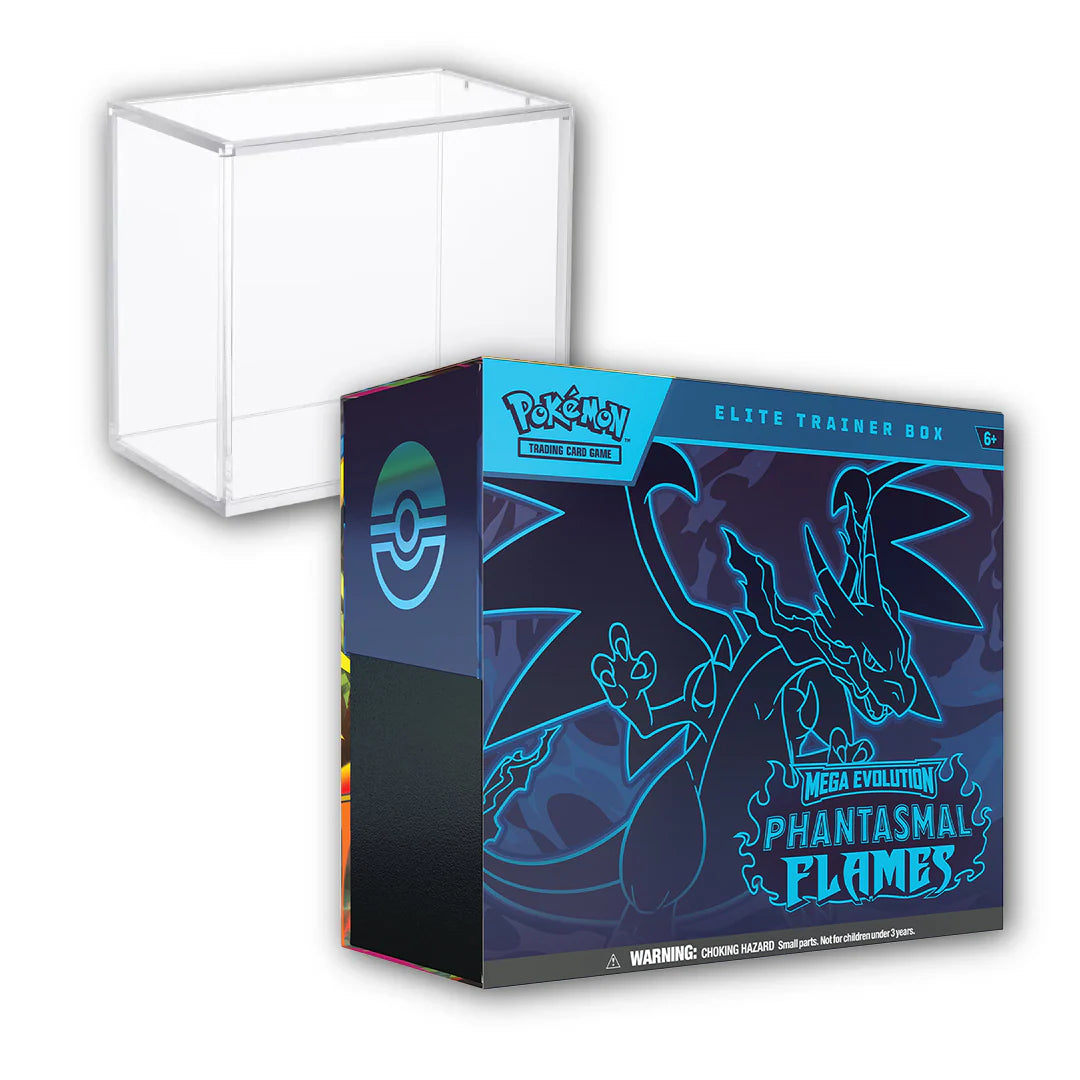 Pokémon TCG: Mega Evolution: Phantasmal Flames - Elite Trainer Box + Acrylic Case Bundle
